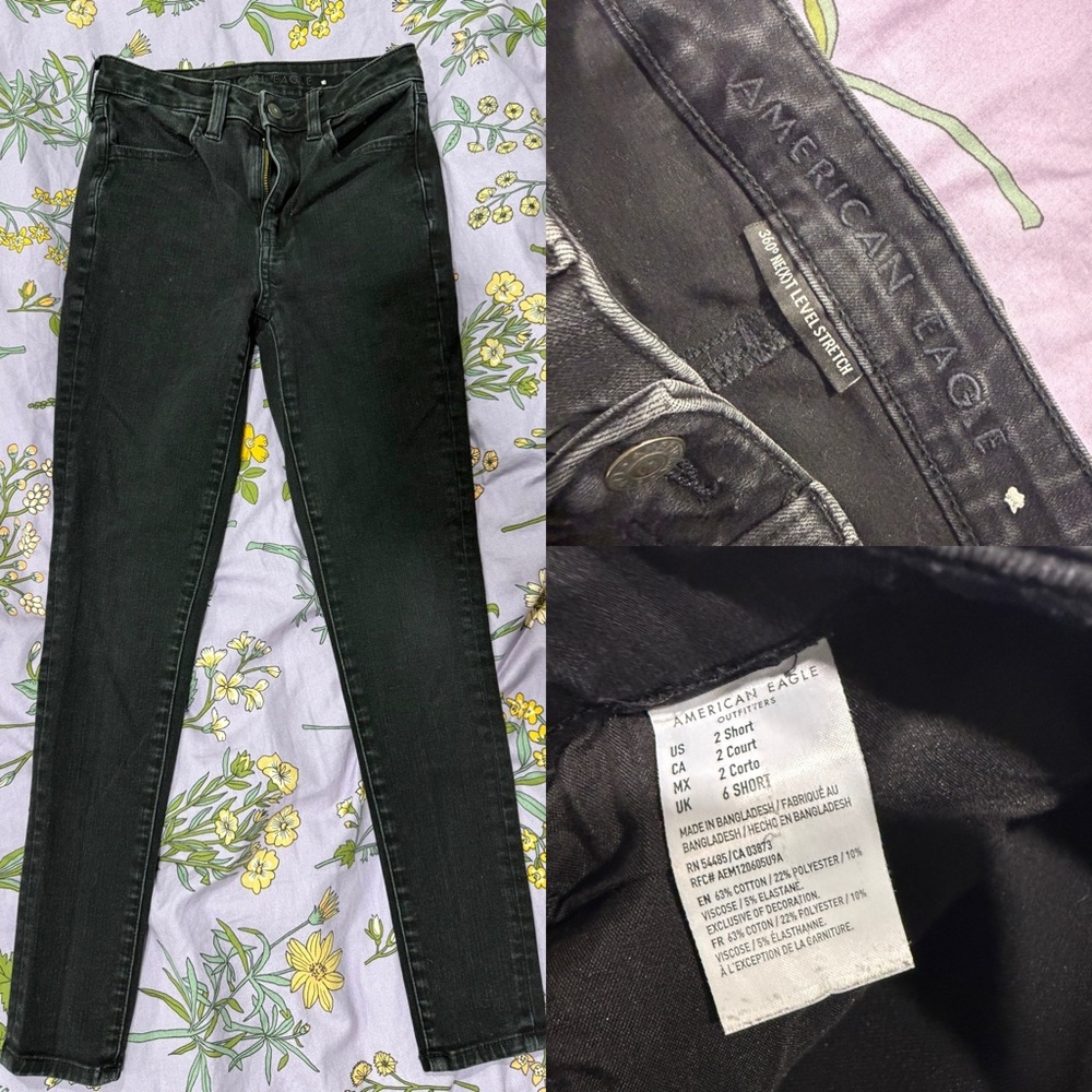American Eagle Black Stretch jeans